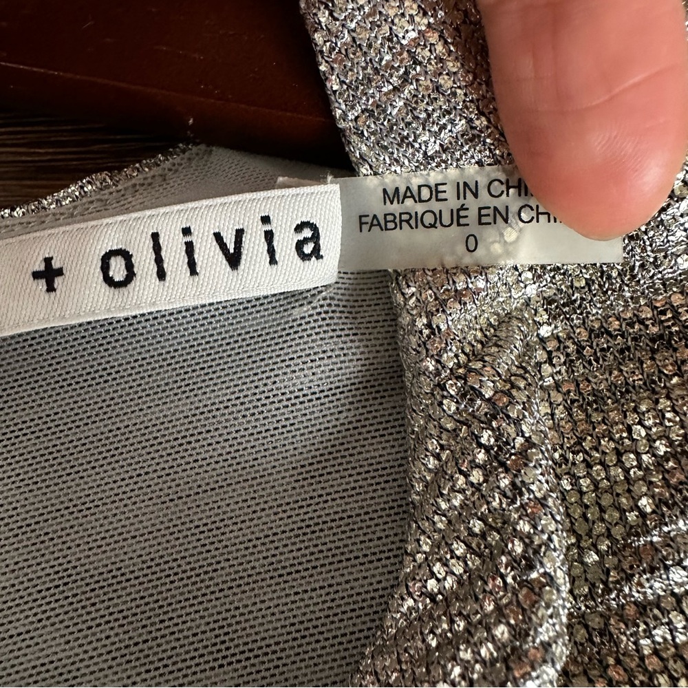 Alice + Olivia gold cocktail mini dress - Picture 10 of 17